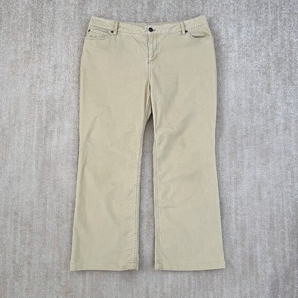 J. Jill Corduroy Cotton Stretch Pants 14 Petite - Picture 1 of 12